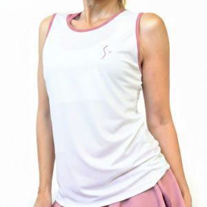 POLERA NALANI blanco/rosa