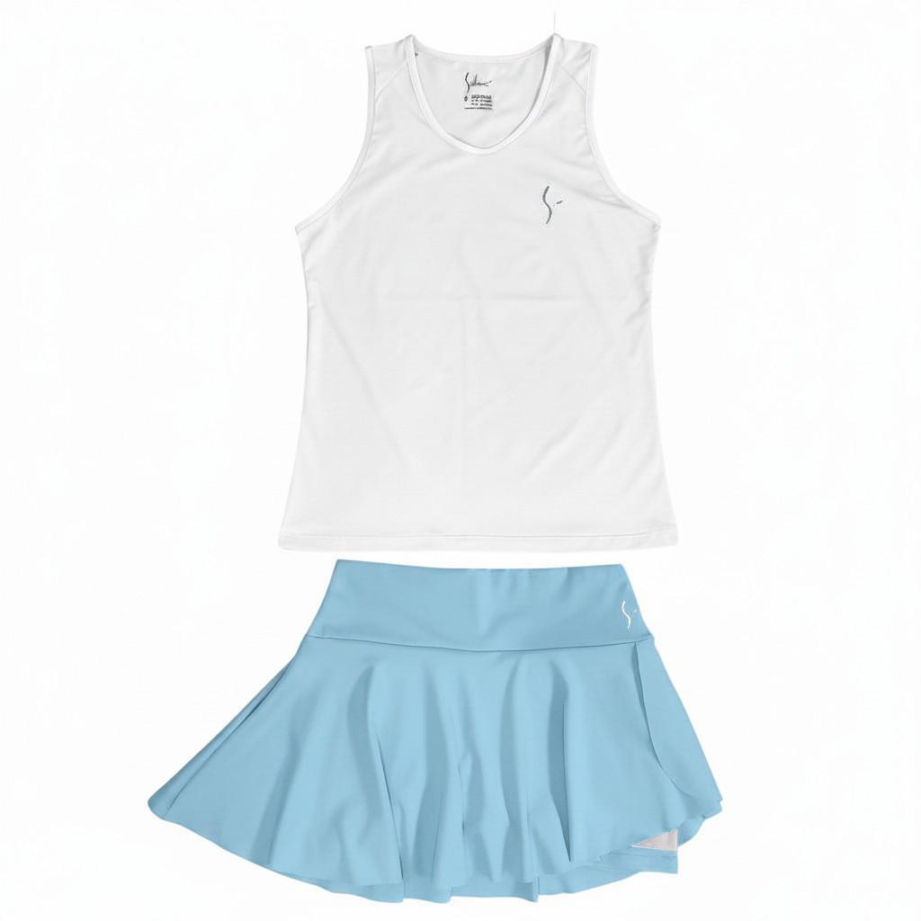 FALDA SHORT TIARE celeste - Imagen 3
