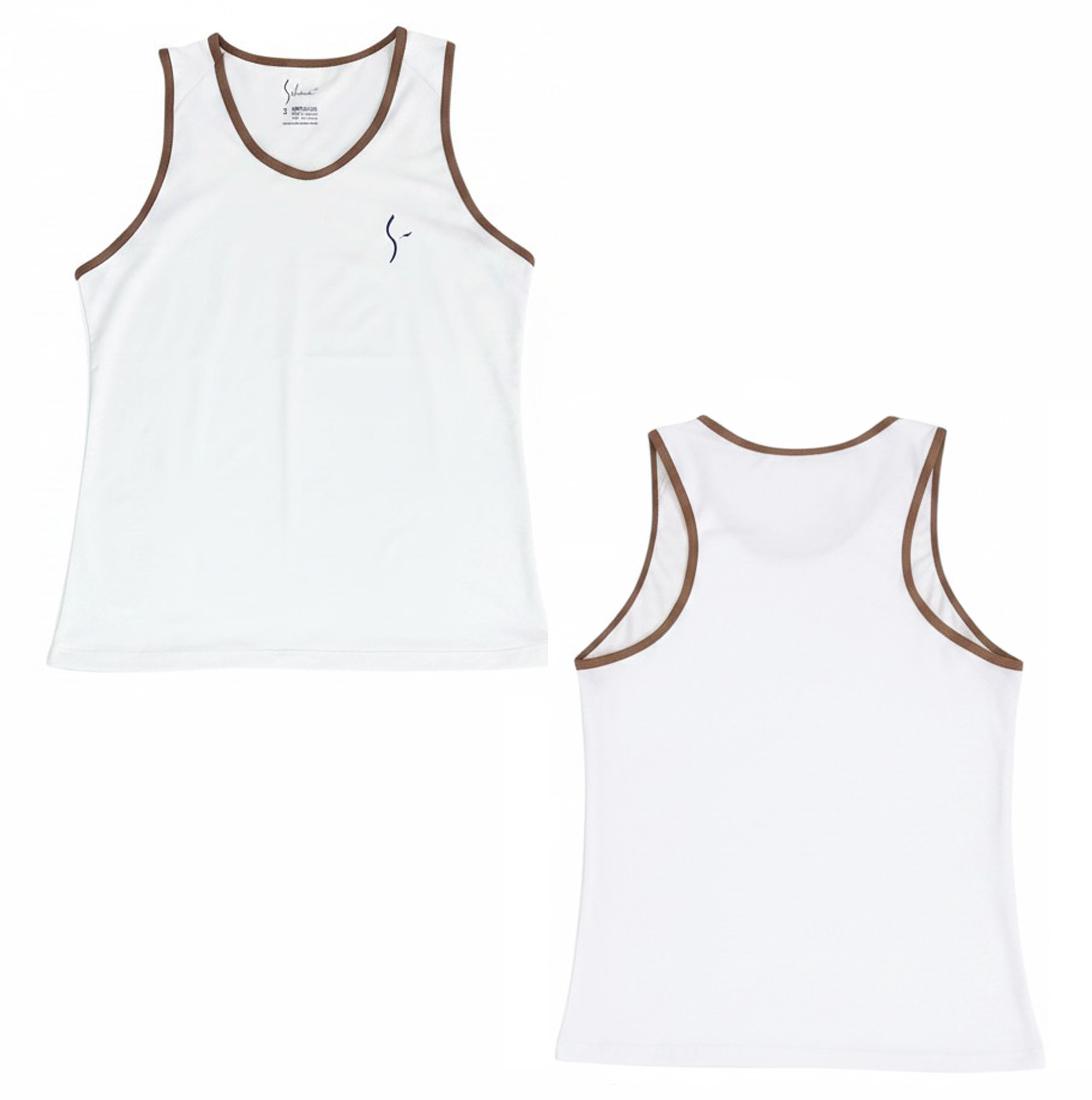 POLERA NALANI blanco/cafe - Imagen 3