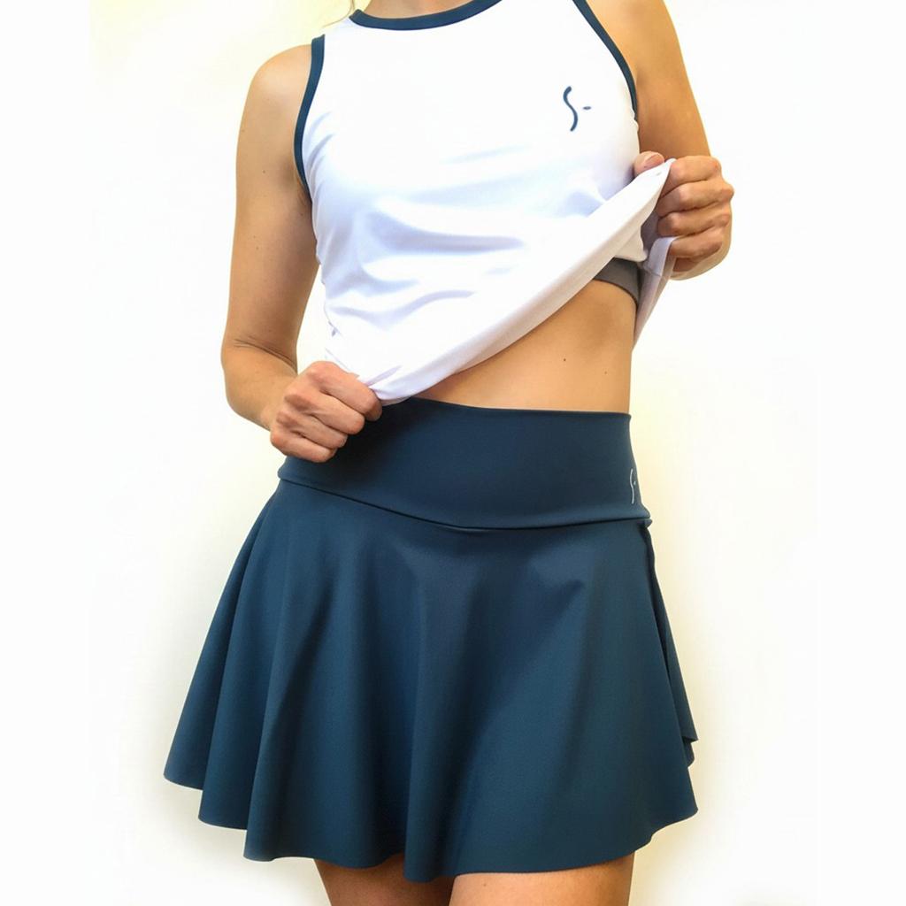 FALDA SHORT TIARE navy